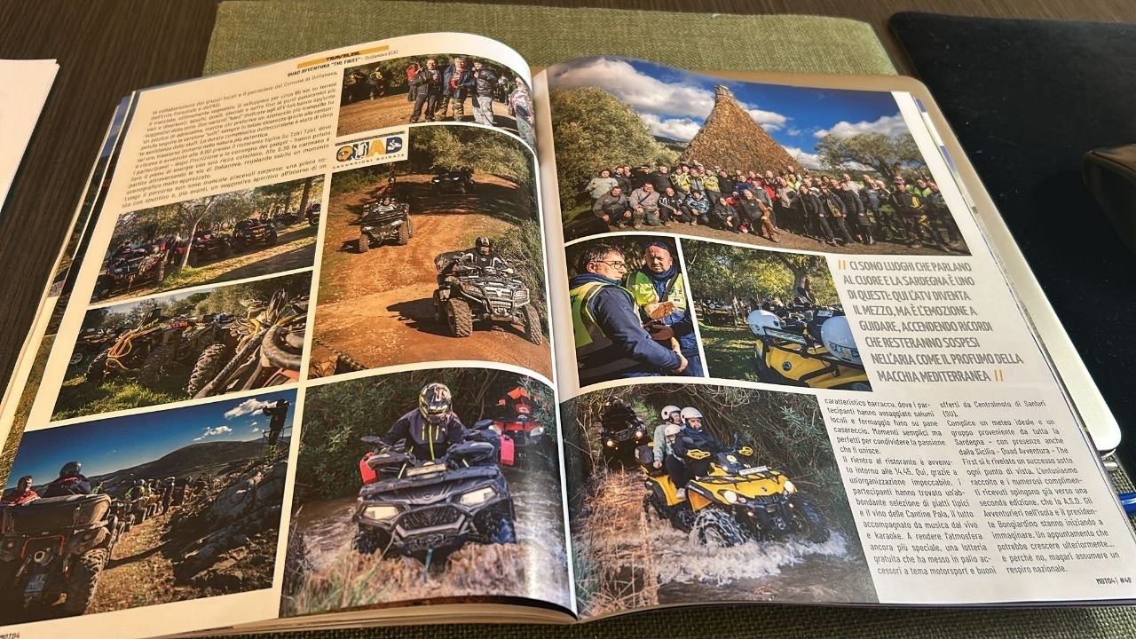 Seconda pagina del servizio MOTO4 sul raduno Quad Avventura the first